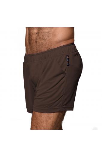 Short Faca Marrom