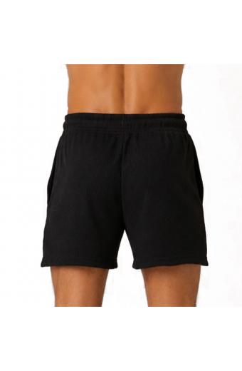 Short Faca Preto Canelado