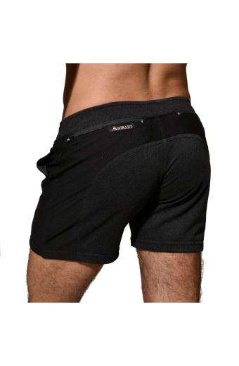 Short Omega Preto/Chumbo