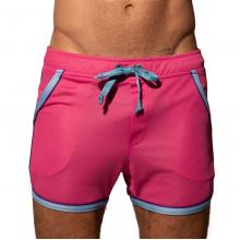 Mini Short Sport Faca Rosa Azul