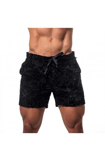 Short Tenis Lux Floral Preto