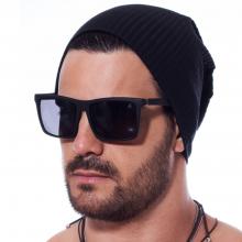 Touca Preto Canelado