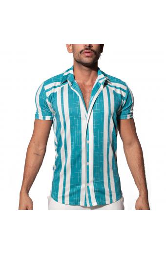 Camisa Tradicional Malha Verde Off White