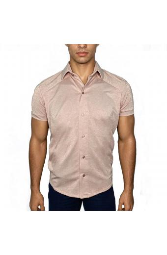 Camisa Tradicional Lux Rose Brilho