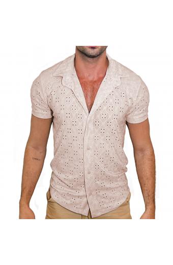 Camisa Tradicional Lux Lese Bege