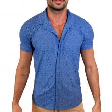 Camisa Tradicional Lux Lese Azul