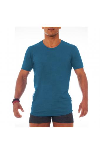 Camiseta Tradicional M/C Azul Petroleo