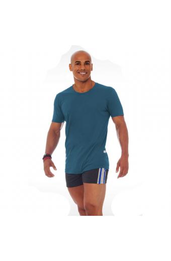 Camiseta Tradicional M/C Azul Petroleo