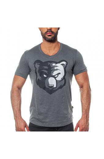 Camiseta Gola V Urso Chumbo