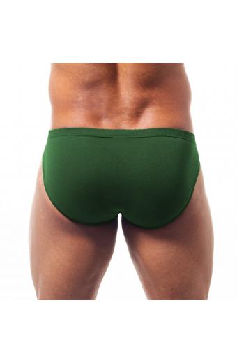 Cueca Slip Light Verde Militar Algodão