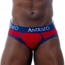 Cueca Slip Viés VL Vermelho Marinho