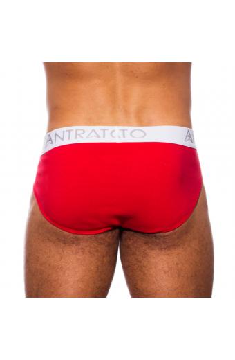 Cueca Slip Vermelho (Algodão)