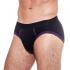 Cueca Slip Viés VL Preto Roxo