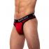 Cueca Thong Vermelho Preto