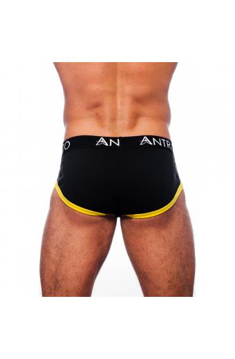 Cueca Tradicional Preto Amarelo(Algodão)