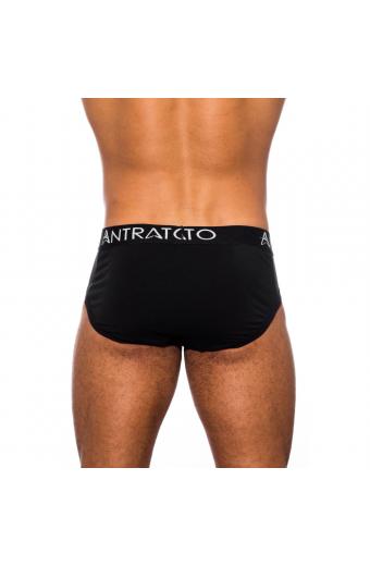 Cueca Tradicional Preto(Algodão)