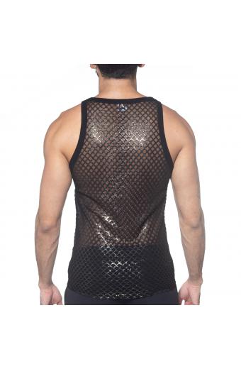 Regata Fit Lux Preto/Dourado