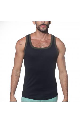 Regata Quadrada Preto/Musgo